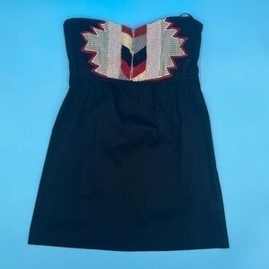 Vintage Judith March Hand-Beaded Strapless Dress